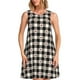 thumbnail image 1 of Fotbe Black Plaid Heart Vestido de Verano sin Mangas para Mujer – Vestido Midi Línea A, Estilo Camiseta Floral, Vestido Playero Casual y Fluido, 1 of 7