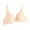 Beige#01, variant on Women's Full Coverage Bras Supportive Comfy Soft Bralettes Wtih Adjustable Straps Racerbacks Seamless Tshirt Bra Hot Pink M