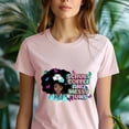 thumbnail image 5 of Scrubs Coffee and Messy Buns T-Shirt | Nurse Afro Hair Graphic Tee, Navy, Size L, 5 of 6