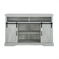 thumbnail image 4 of Pemberly Row 52" Sliding Door TV Stand Console in Stone Gray Barnwood, 4 of 5