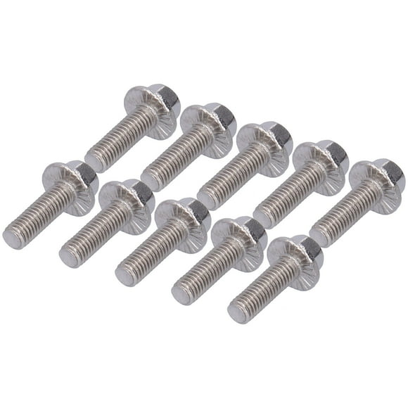 Flanged Hex Head Bolts, 10Pcs Flanged Hex Head Bolt, Flanged Hex Head Bolts Stainless Steel 304 Screws Bolts Accessory M5, Screw Terminals