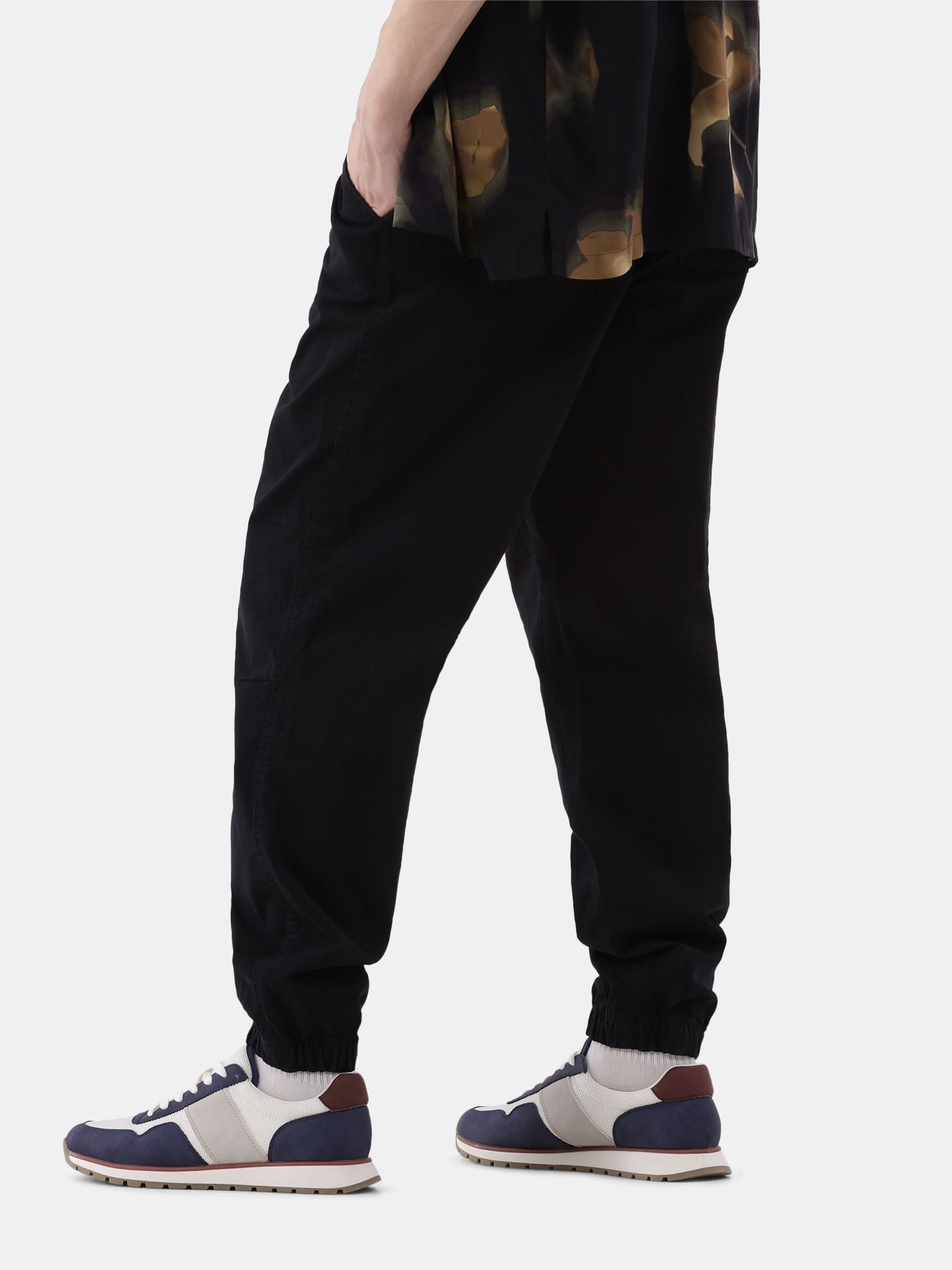 No Boundaries Cotton Blend Twill Joggers, Men's and Big Men's Sizes XS-3XL