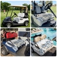 thumbnail image 6 of Golf Cart Seat Covers for 2 Seater,Blue Pumpkin Fall Microfiber Cart Seat Towel Blanket,Thanksgiving Eucalyptus Leaves Weeping Absorbent NonSlip Bench Seats Protector for Golf Course 51"x31", 6 of 9