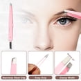 thumbnail image 5 of Unique Bargains 3 in1 Eyebrow Shaping Tool Pink Eyebrow Trimmer Eyebrow Clip Eyebrow Brush for Women, 5 of 7