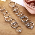 thumbnail image 5 of Grandest Birch 15Pcs/Set Finger Ring Individuality Creative Alloy Different Patterns Rhinestone Rings for Daily Life Alloy Silver, 5 of 8