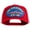 Red, variant on USS Yorktown CV 10 Blue Patched Solid Cotton Twill 5 panel Mesh Back Cap - Black OSFM