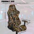 thumbnail image 4 of Jiueut Hunting Camo Pattern Gaming Chair Cover with Armrest Cover, Anti Slip Rotating Chair Protection Universal Computer Chair Slipcover with Elastic Band for Home Studio, 4 of 7
