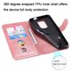 thumbnail image 3 of Estuche de Cuero PU con Cierre para Motorola MOTO G9 Play , Funda Protectora con Billetera y Correa, 3 of 5