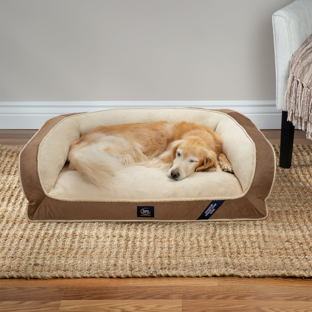 Serta Memory Foam Couch Pet Dog Bed, Large, Color May Vary Walmart
