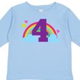 thumbnail image 4 of Inktastic 4th Birthday Rainbow Girls Long Sleeve Toddler T-Shirt, 4 of 5