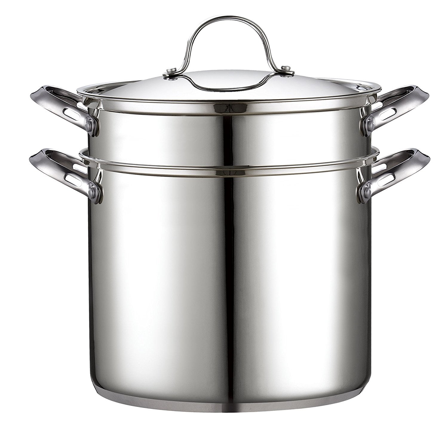 Vigor SS1 Series 12 Qt. Stainless Steel Aluminum-Clad Pasta Cooker  Combination