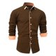 thumbnail image 1 of Blusa y camisa de manga larga con cuello vuelto para hombre Camisa formal con estampado de color Blusa y camisa de manga larga con cuello vuelto para hombre Blusa para hombre, 1 of 7