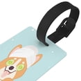 thumbnail image 3 of Sikiie Corgi With Towel Ans Slice Cucumber Luggage Tags Privacy Cover ID Label Suitcase Tags Identifiers For School Bags,Suitcases, 3 of 7