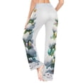 thumbnail image 5 of Medium Women's Comfy Casual Pajama Pants Stretch Fabric Suitable for Yoga Pants Hippie Pants，The Best Holiday Gifts for Women Decorated with Snowflakes, 5 of 7