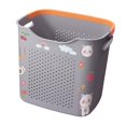 thumbnail image 4 of Cesta para la ropa sucia, cesta decorativa con asa, organizador de almacenamiento L y Grey, 4 of 9
