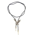 thumbnail image 3 of Cordón de PU Cuero Hugo Colgante Águila Vintage Eagle Bolo Tie, 3 of 10