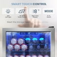 thumbnail image 2 of Beverage Refrigerator Cooler-Mini Fridge Freestanding Cooler with Glass Door, Adjustable Shelves & Digital Temperature Display for Drink, Wine or Beer (Silver, 2.47 Cu.Ft)…, 2 of 14