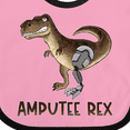 thumbnail image 4 of Inktastic Limb Loss Awareness Amputee Rex with Prosthetic Leg Boys or Girls Baby Bib, 4 of 4
