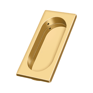 Deltana FP4134CR003 Flush Pull; Large; 4" x 1-5/8" x 3/8"; Lifetime Brass Finish