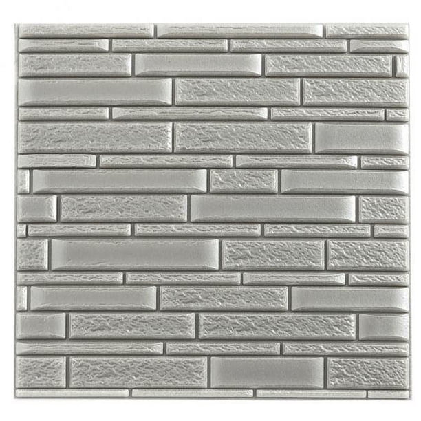Paquete de 7-8 de Pared 3D Autoadhesivas, Ladrillos, Papel de Pared, Panel de Espuma PE 7 piezas