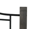 thumbnail image 5 of Hillsdale Furniture Dumont Brushed Charcoal Wood Posts and Scrolled Black Metal King Headboard, 5 of 8