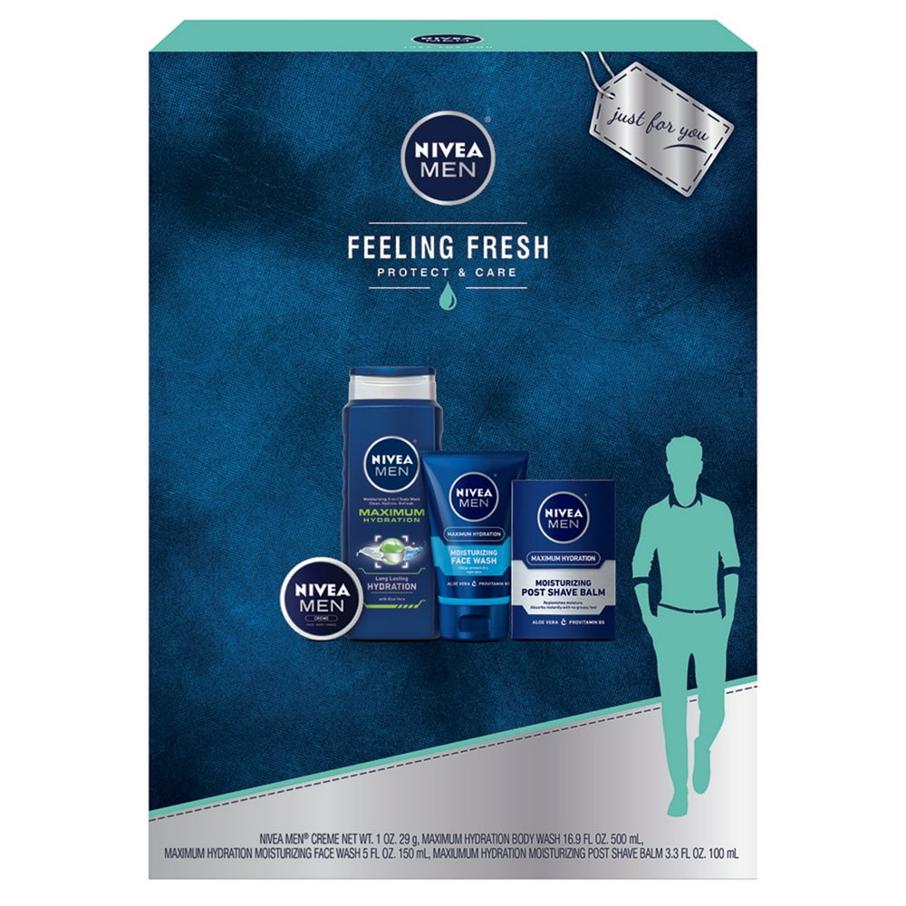 NIVEA Men Feeling Fresh 4 Piece Gift Set