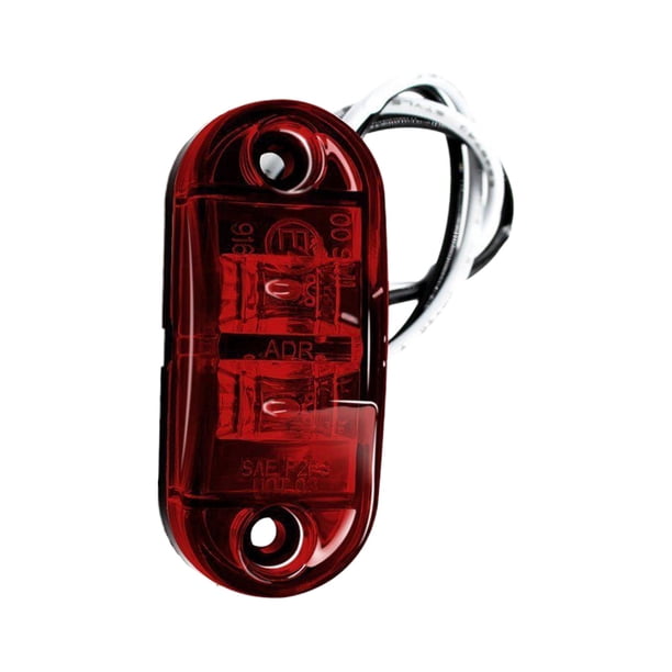 Luz LED de posición lateral de 12V/24V, luz LED de separación para camiones y remolques, luces externas para barcos, luces LED marinas para a, remolque de coche, a Rojo Yotijar Luz de posición lateral