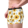 thumbnail image 2 of Balery Sunflowers Calzoncillos bóxer para hombre, ropa interior de algodón suave y transpirable con cinturilla de nailon-Small, 2 of 5