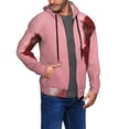 thumbnail image 2 of Kdxio Puppy Peeking Through Pink Print Men Hoodies Casual Hoodies for Men with Zip Pockets Full Zip Long Sleeve Sweatshirt Sports Hooded Jacket-XX-Large, 2 of 5