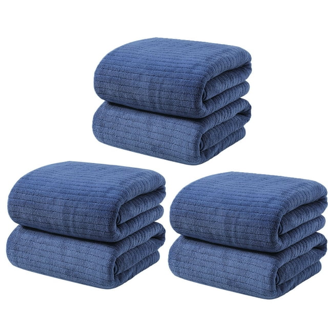 BAOPAI 3-Piece Super Absorbent Quick Dry Bath Towel Set for Adults, Soft and Thick for Swimming Gym Beach Use, Does Not Shed