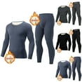 thumbnail image 2 of Fengactive Mens Fleece Lined Long Johns Thermal Underwear Set Warm Base Layer Cold Weather Top Bottom, 2 of 3