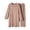 Khaki, variant on Lounge Wear for Women 2 Piece Set Plush Tunic Top and Pants Cozy Home Sleepwear Warm Winter Pajamas Soft Fuzzy Lounging Outfit Pink