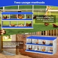 thumbnail image 3 of Garvee 8 Compartments Chicken Nesting Boxes without Legs, Roll-Out Egg Collection, Galvanized, Easy Clean & Install, Blue, 3 of 7
