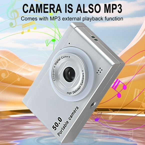 Ccd-style Camera Student Party Portable Mobile Phone To Carry A Vintage Card Camera 4K-high-definition Camera,Black&friday Deals 2024,Cyber&Monday Deals 2024,PENDANE,Silver
