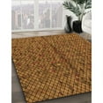 thumbnail image 3 of Ahgly Company Machine Washable Indoor Round Transitional Red Brown Area Rugs, 6' Round, 3 of 7