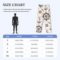 thumbnail image 4 of Lsque Anchor with Rope Print Men's Pajama Pants, Lounge Pant - Comfortable Home Wear,Elastic Waistband, Stylish Design-X-Large, 4 of 9