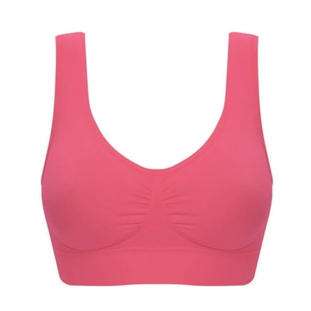 Juslio Minimizer Bras for Women Full Coverage Athletic Padded Comfortable Solid Vest Breasted Bra