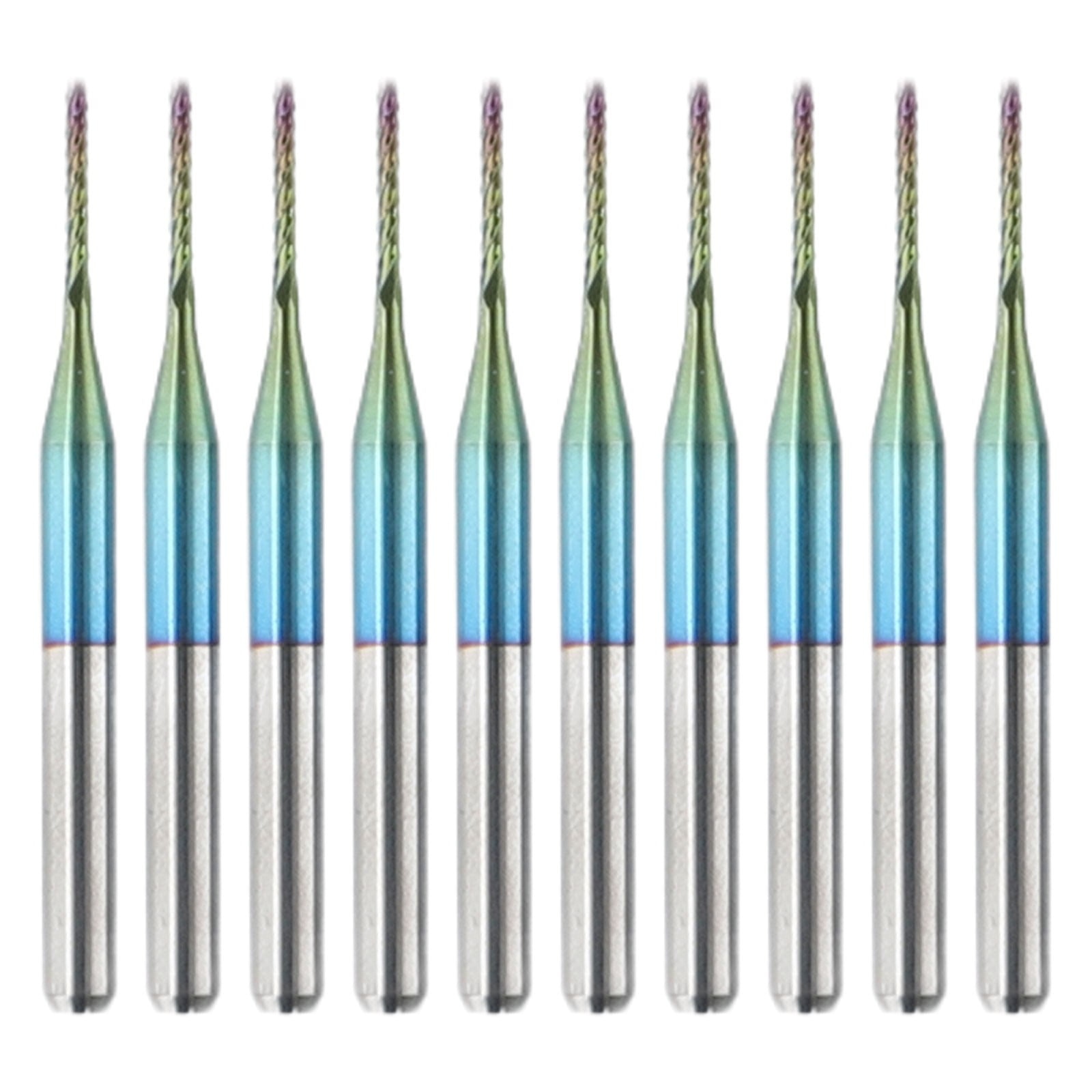 10 Pack 1mm Carbide Router Cutting Bits for CNC PCB Engraving and Milling