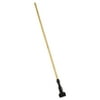 Rubbermaid Commercial Gripper Bamboo Composite Mop Handle, 60", Natural/Black