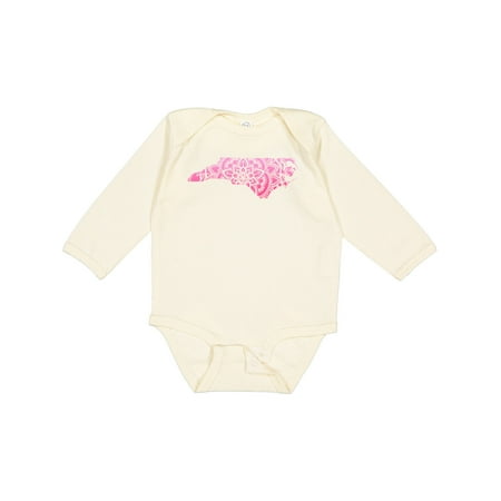 

Inktastic North Carolina Silhouette Mandala Gift Baby Boy or Baby Girl Long Sleeve Bodysuit