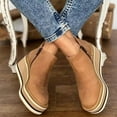 thumbnail image 3 of Bottes à Talon Compensé à la Cheville pour Femmes, Couleurs Unies, Bout Rond, Chaussures Décontractées à Talon Compensé, Tendance, 3 of 6