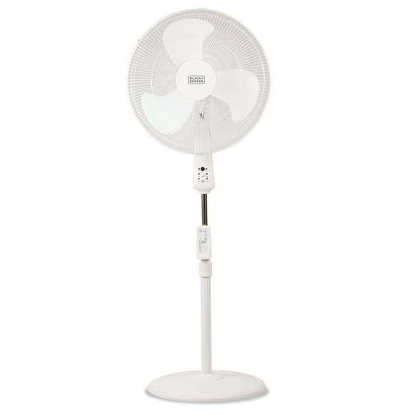 Ventilador de Pie BLACK+DECKER BFSR18W 18' con Mando a Distancia Blanco