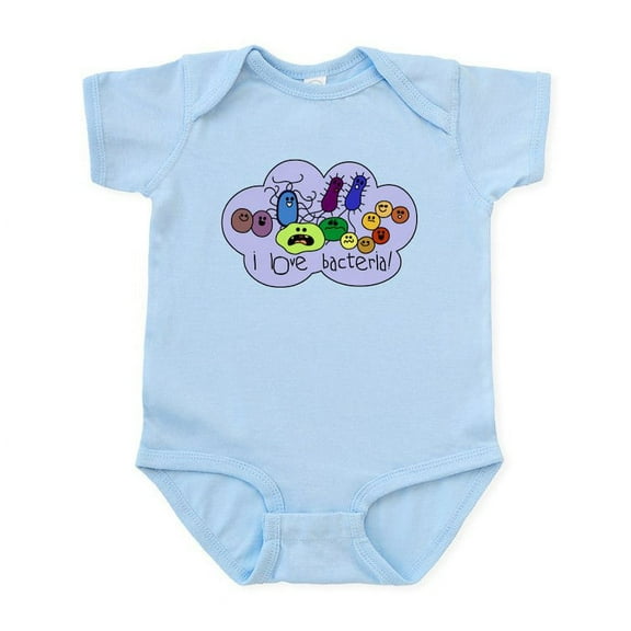 CafePress - I Love Bacteria Infant Bodysuit - Baby Light Bodysuit, Size Newborn - 24 Months