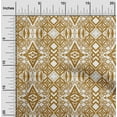 thumbnail image 2 of oneOone Cotton Cambric Dark Mustard Fabric Ikat Sewing Material Print Fabric By The Yard 56 Inch Wide, 2 of 4