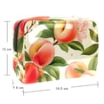 thumbnail image 5 of Peach PVC Cosmetic Bag Waterproof Makeup Organizer Travel Zipper Pouch Hiking Baby Toiletry Lightweight Printed Design Large Capacity for Ladies Girls, 5 of 6