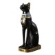 thumbnail image 1 of Estatua de la diosa gata Bastet, figura decorativa de animal, gatito, color negro antiguo 125x19x37cm, 1 of 9