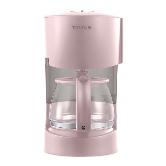 Cafetera Taurus 6 Tazas CoffeeMax 6 Ribbon Jarra de Vidrio y Filtro Permanente Color Rosa