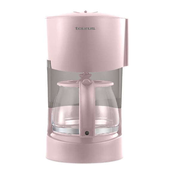 Cafetera Taurus 6 Tazas CoffeeMax 6 Ribbon Jarra de Vidrio y Filtro Permanente Color Rosa