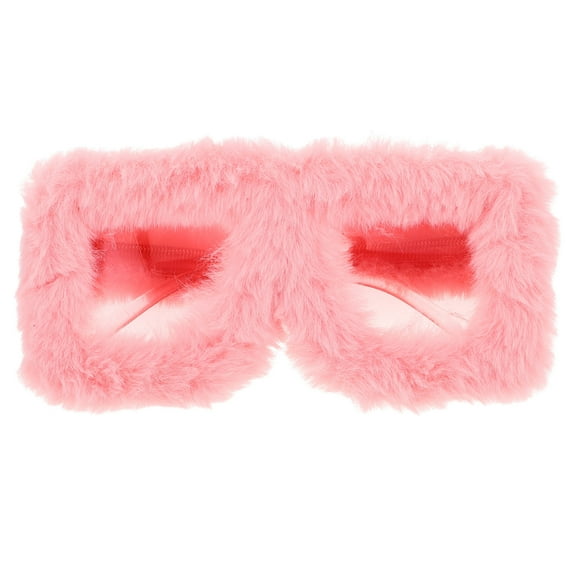 FRCOLOR Large Plush Sunglasses For Women With Square Frames Fluffy Novelty Sunglasses For Fashion Party Accessories And Unique Sunglasses