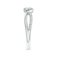 thumbnail image 4 of ANGARA Natural 0.07 Ct. Diamond Infinity Ring in Sterling Silver for Women (Ring Size: 3), 4 of 10